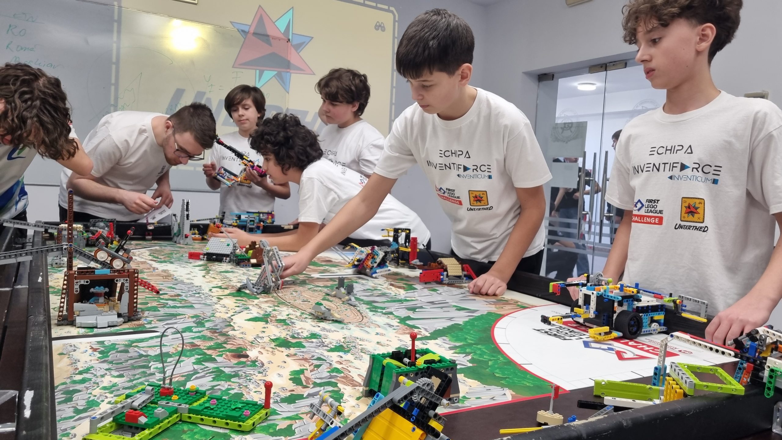 Echipa INVENTIFORCE Brașov, locul 5 la proba Robot Mission, etapa națională FIRST LEGO League Challenge